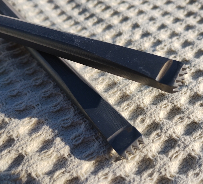 Bagues pneumatiques à insert carbure, diamètre de serrage 10,2 x 36 mm, gros plan d'une bague à 8 pointes, autre vue – photo réelle des outils