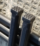 Bagues pneumatiques à insert carbure, diamètre de serrage 10,2 x 36 mm, gros plan d'une bague à 16 pointes - photo réelle de l'outil