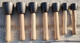 Marteaux ronds en acier pour travaux manuels, poids 300, 400, 600, 800, 1000, 1250, 1450 grammes, avec manche en bois - photo réelle des outils