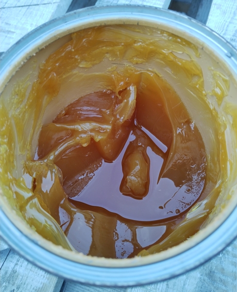 Отворена кутия с кит JOLLY TIXO TRANSPARENT GOLD, прозрачен пчелен мед гел